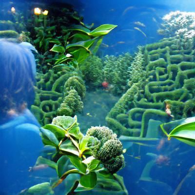 Aquarium Meets Maze in Botanical Garden