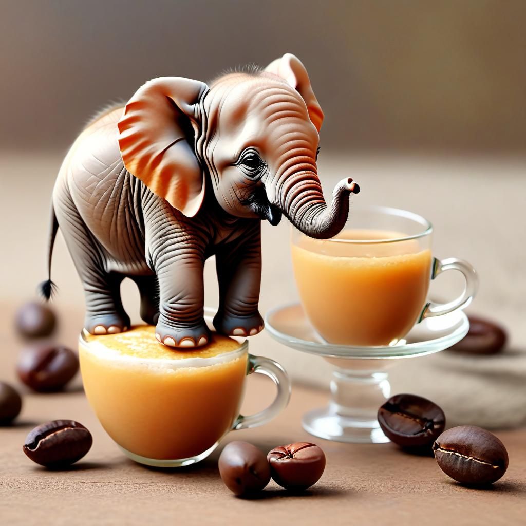 Breakfast with an elephant