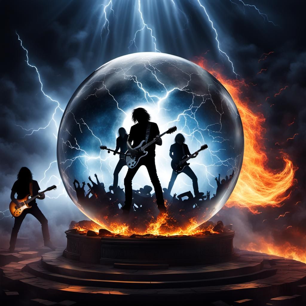 Heavy Metal Concert in a Glass Sphere
