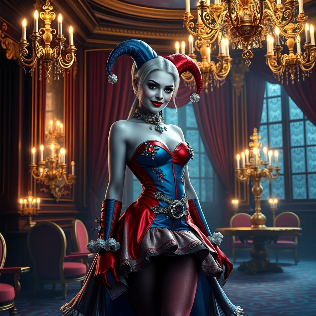 Fairy Tale Siren in Whimsical Ballroom