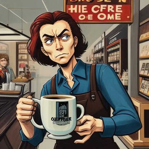 Coffee Crisis Realization in Franco-Belgian Comic Style
