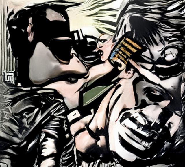 KMFDM Album Art in Pop Style