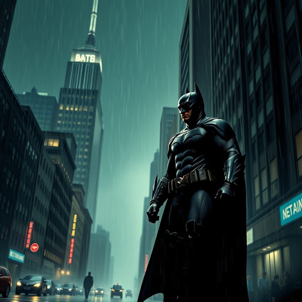 Batman in Gotham: A Dark Cinematic Vision