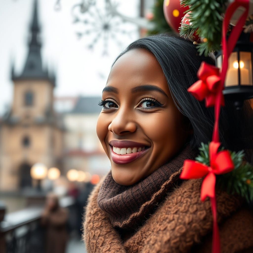 Joyful New Year Portrait in Elegant Prague