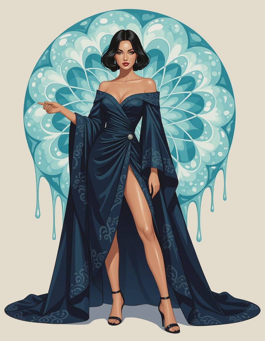 Implausible Cantilevering of Oceanic Resin Sublimely Wrought Zootropic Mayhem Optical Disillusion