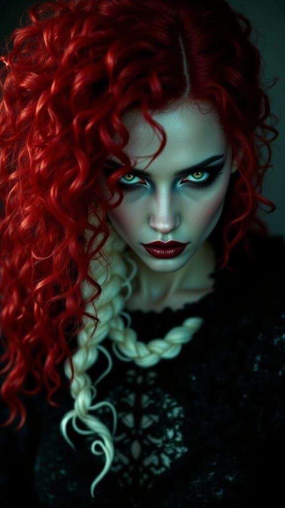 Ethereal Vampiress in Cyberpunk 3000 A.D. Regalia