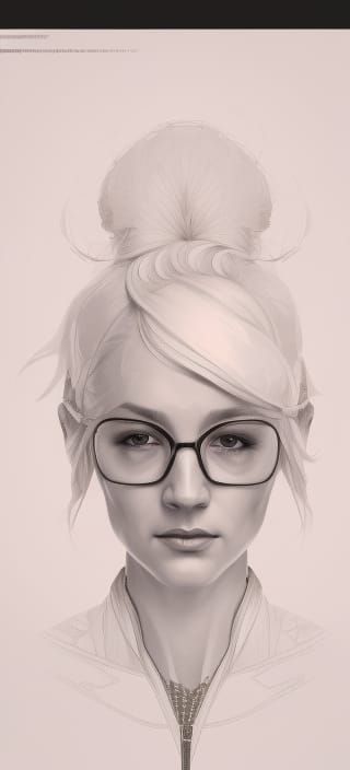 Hyperdetailed Portrait of Pipkin Pippa in Art Nouveau Style