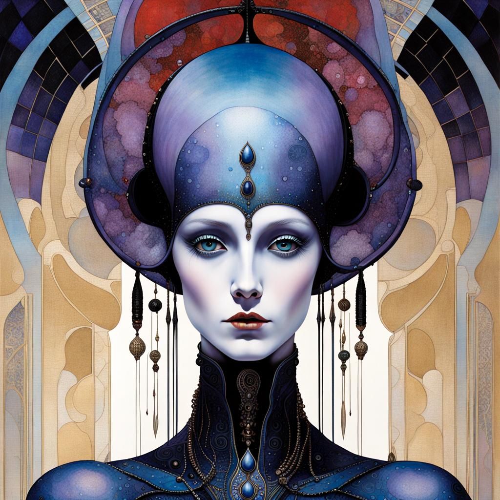 Alien Persona in Sci-Fi Book Cover Art