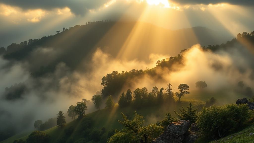 Ethereal Landscape Captured in Hyperrealistic HDR Photo