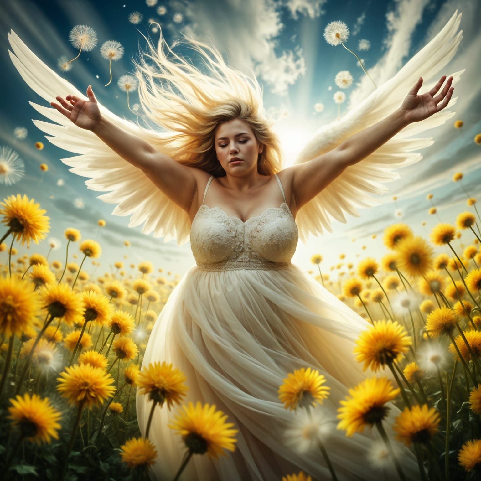 Angelic Beauty in Hyper Realistic Watercolor