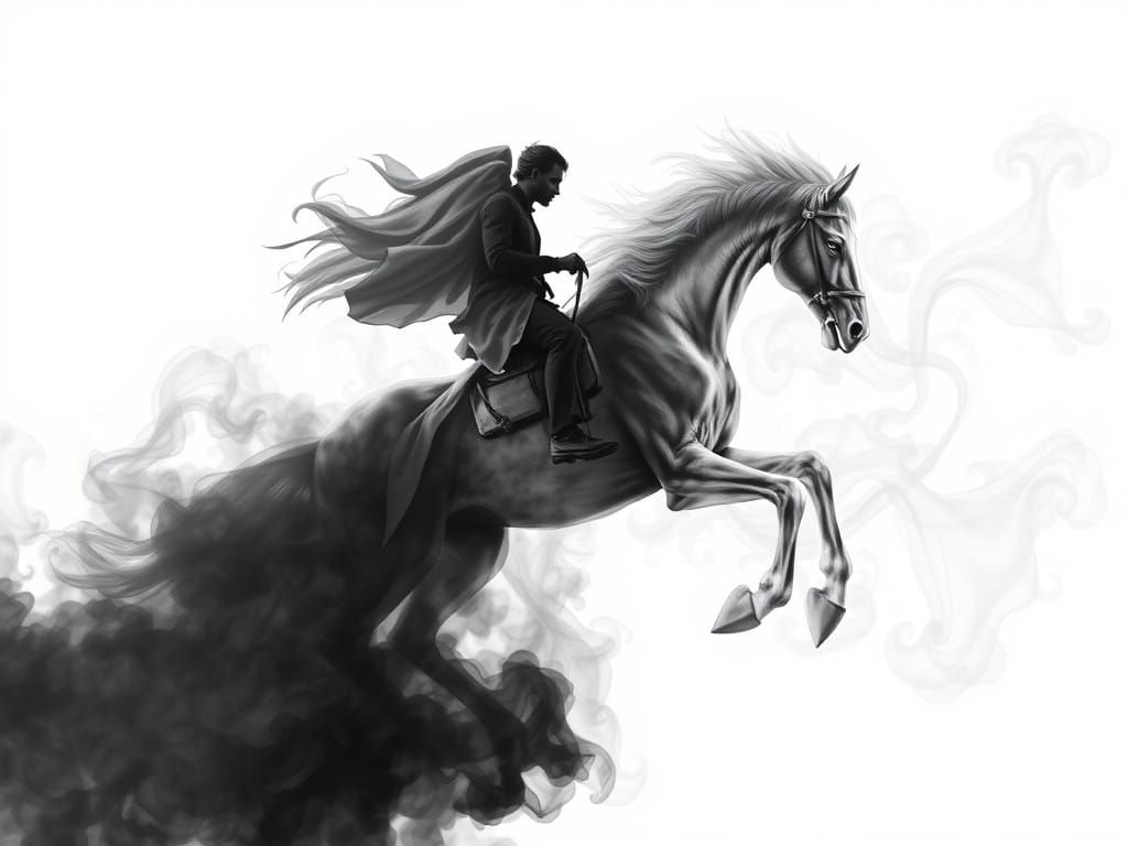 Mysterious Void Warhorse Rides the Shadow Realm in Black and...