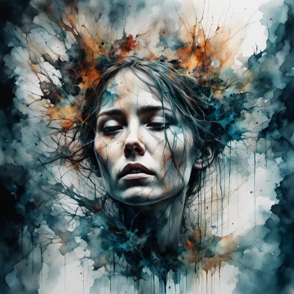 Hyperrealistic Cosmic Dreamscape in Stained Glass Style