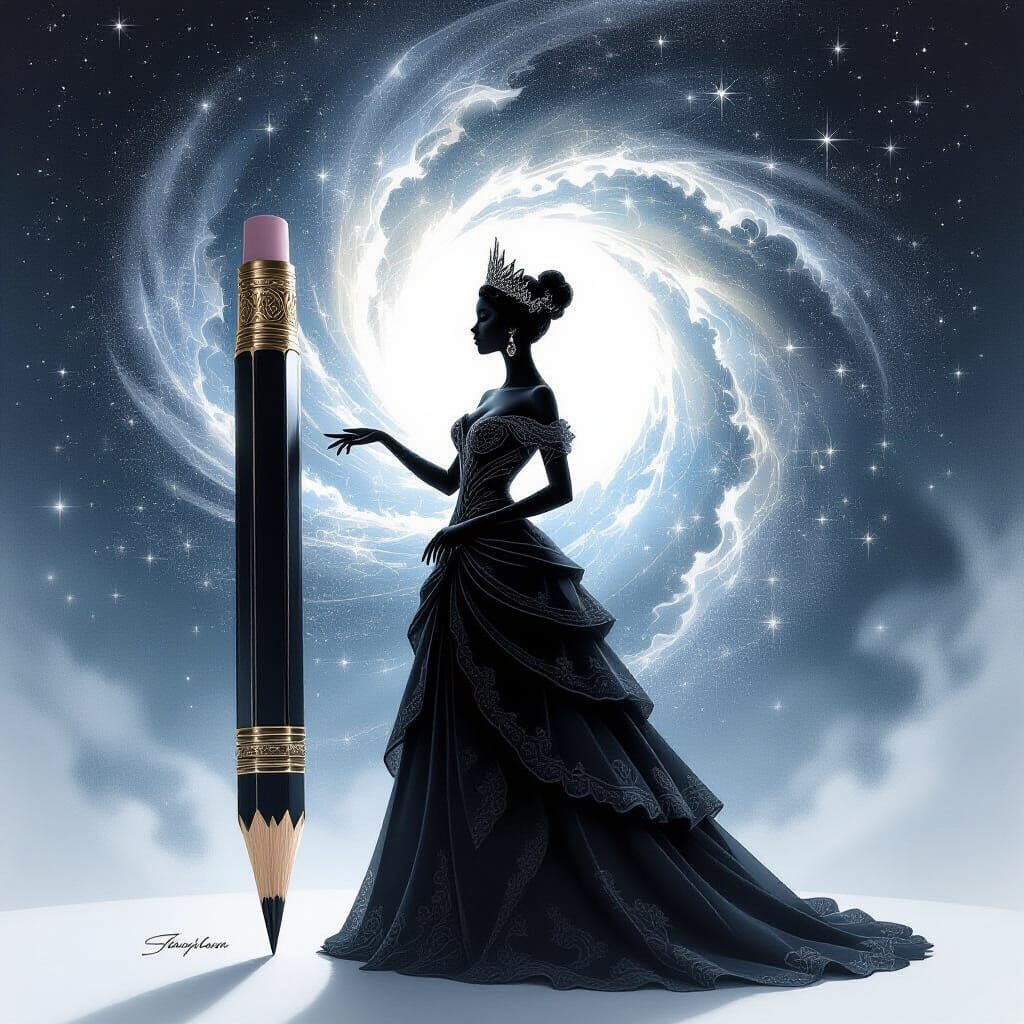 Ebony Princess Before Dissolving Spectral Pencil