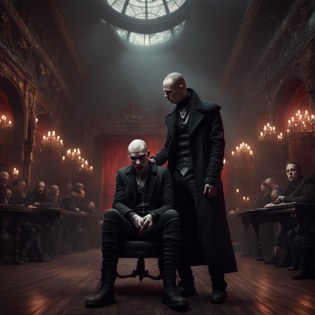 Punk Vampire Hypnotism: Dramatic Digital Matte Painting