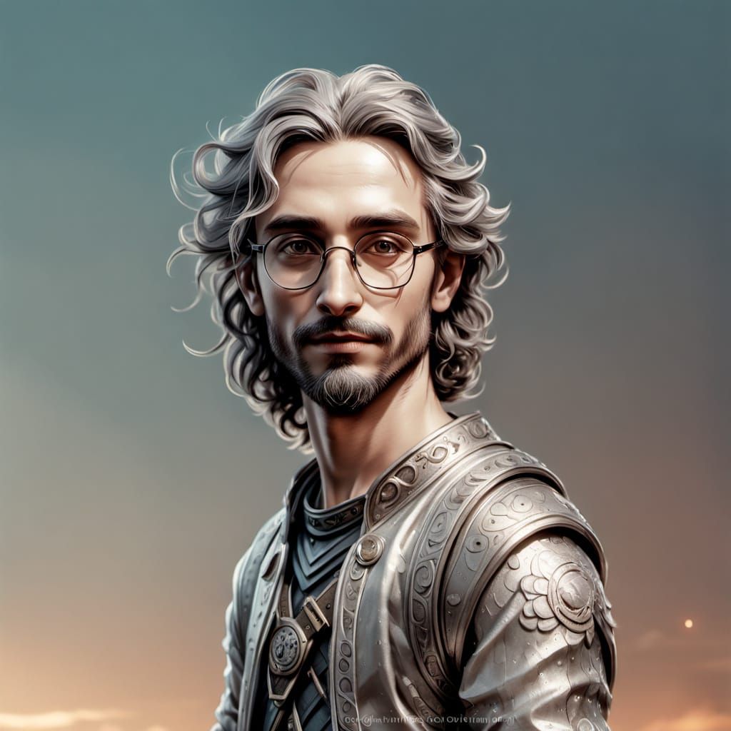 Typhon and Echidna Spawn the Hydra: Mythic Sci-Fi Art