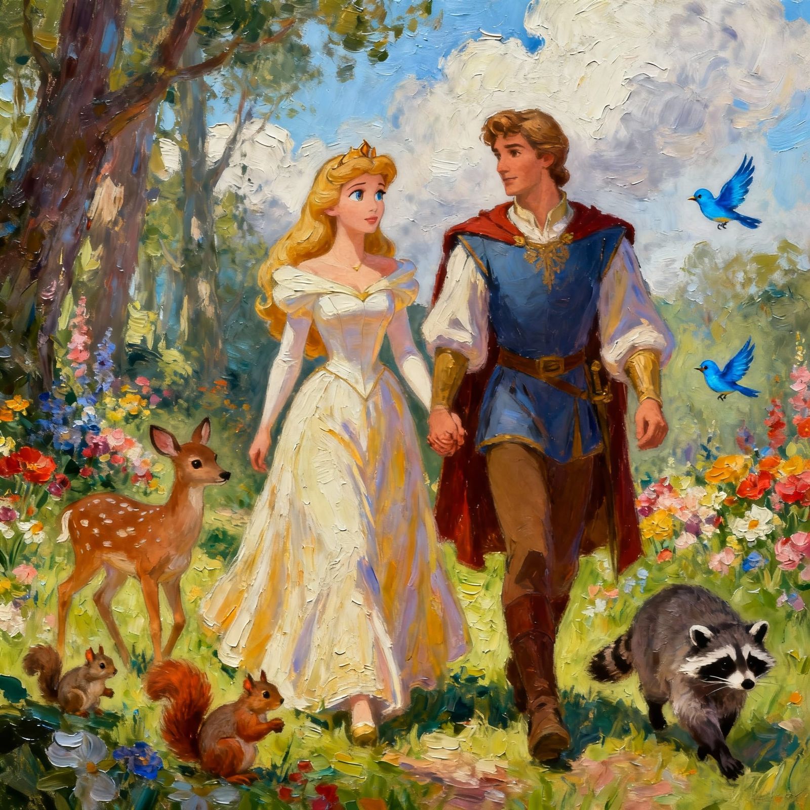 Sleeping Beauty & Prince Charming in Enchanted Woods