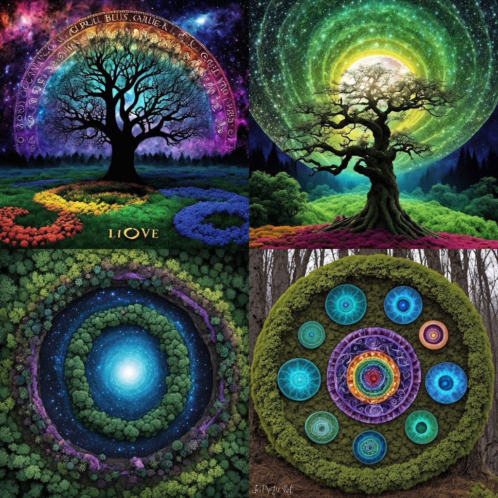 Enchanted Woodland Sanctuary of Mystic Pagan Druids