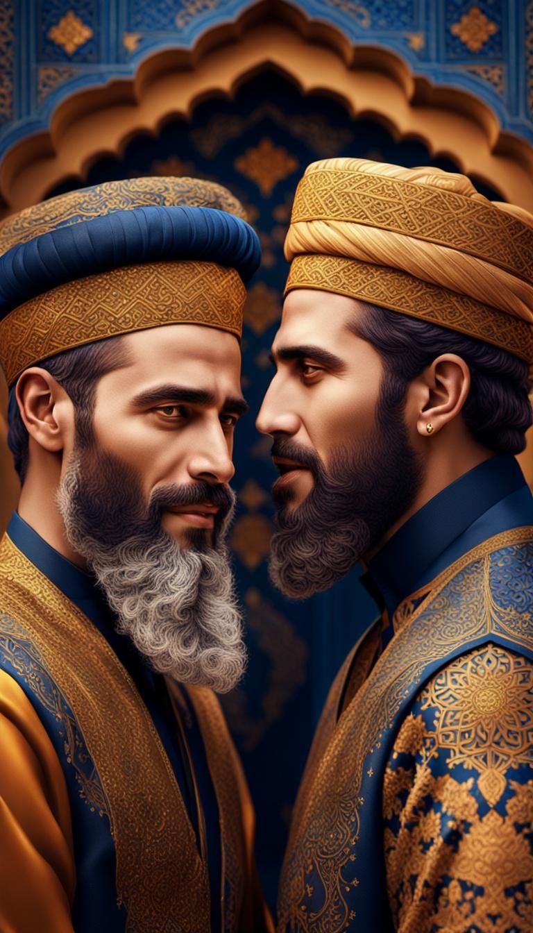 Emotional Embrace: Islamic Gratitude in Golden Light