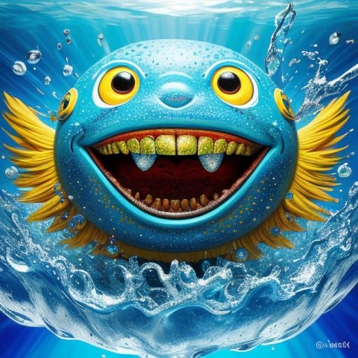 Sentient Objects with Faces in Vibrant Pop Art Style