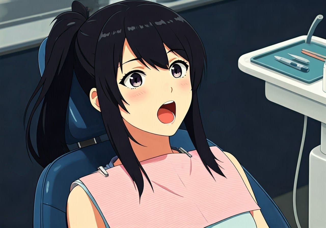 Manga Style Dental Visit with Cel-Shaded Effect