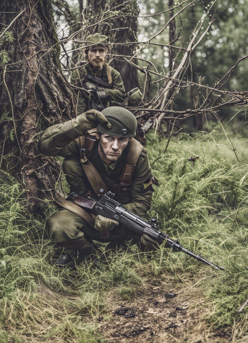 Abandoned Soldier on a Battlefield