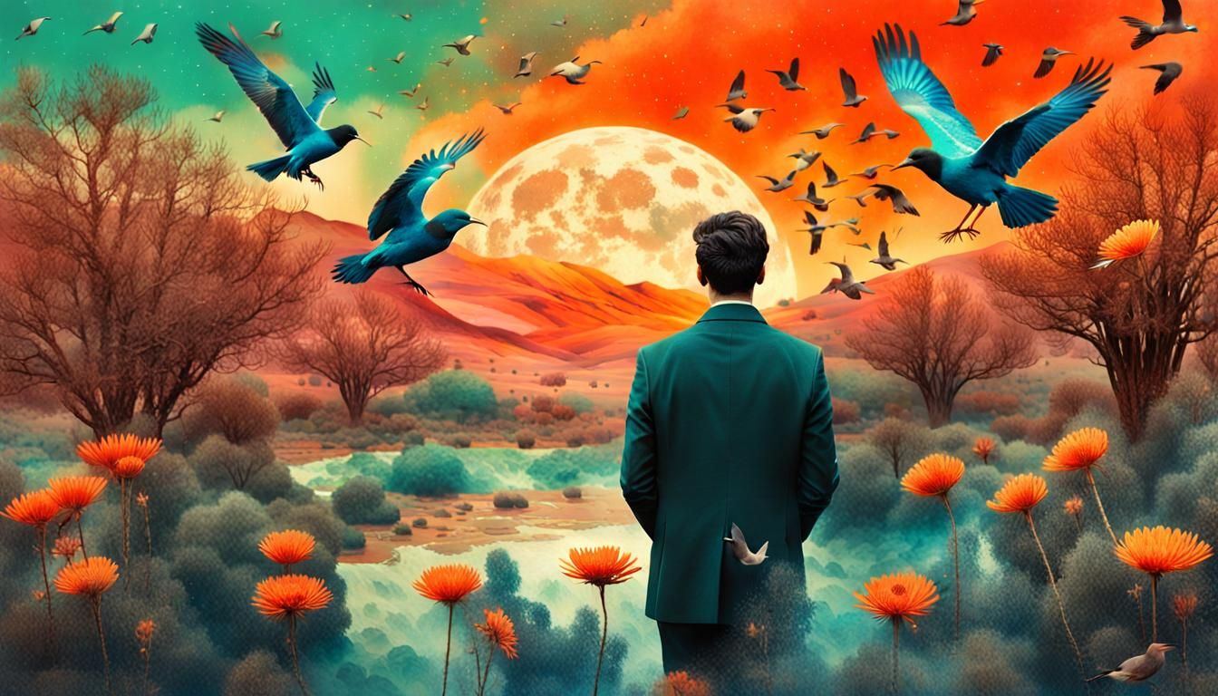 Gratitude Collage: A Digital Art Dreamscape in 8K