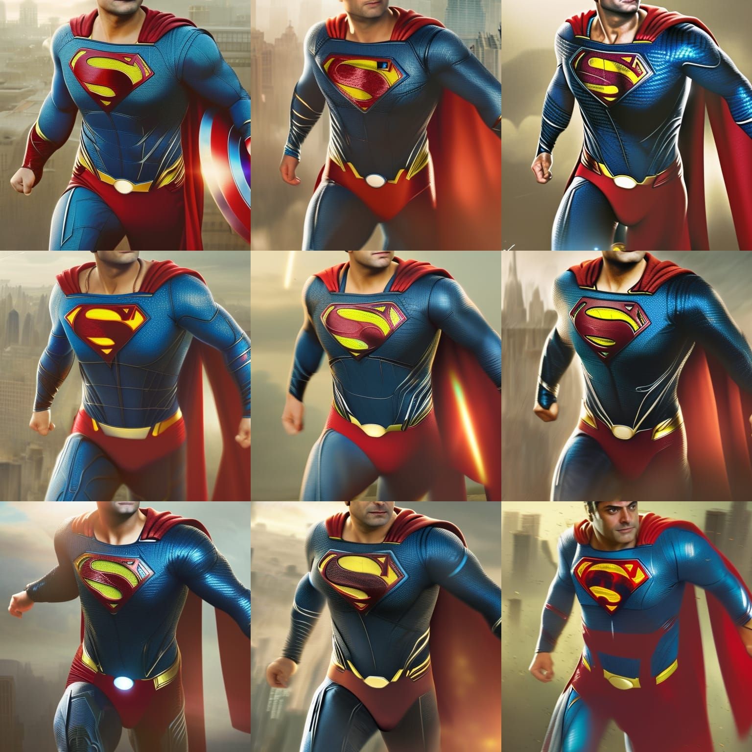 Superman in Future City, Marvel Concept Art