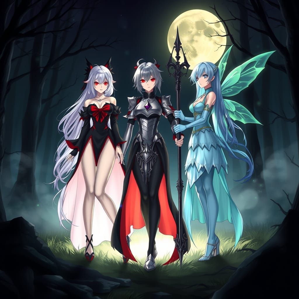 Fantasy Anime: Vampire, Healer, and Ouster in Moonlight