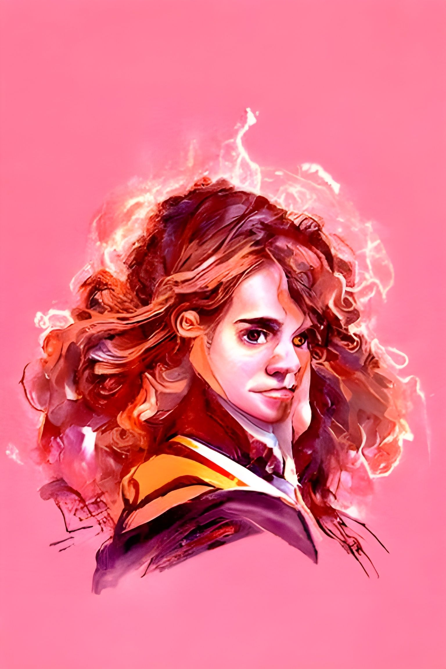 Hermione Granger Portrait in Fantasy Style