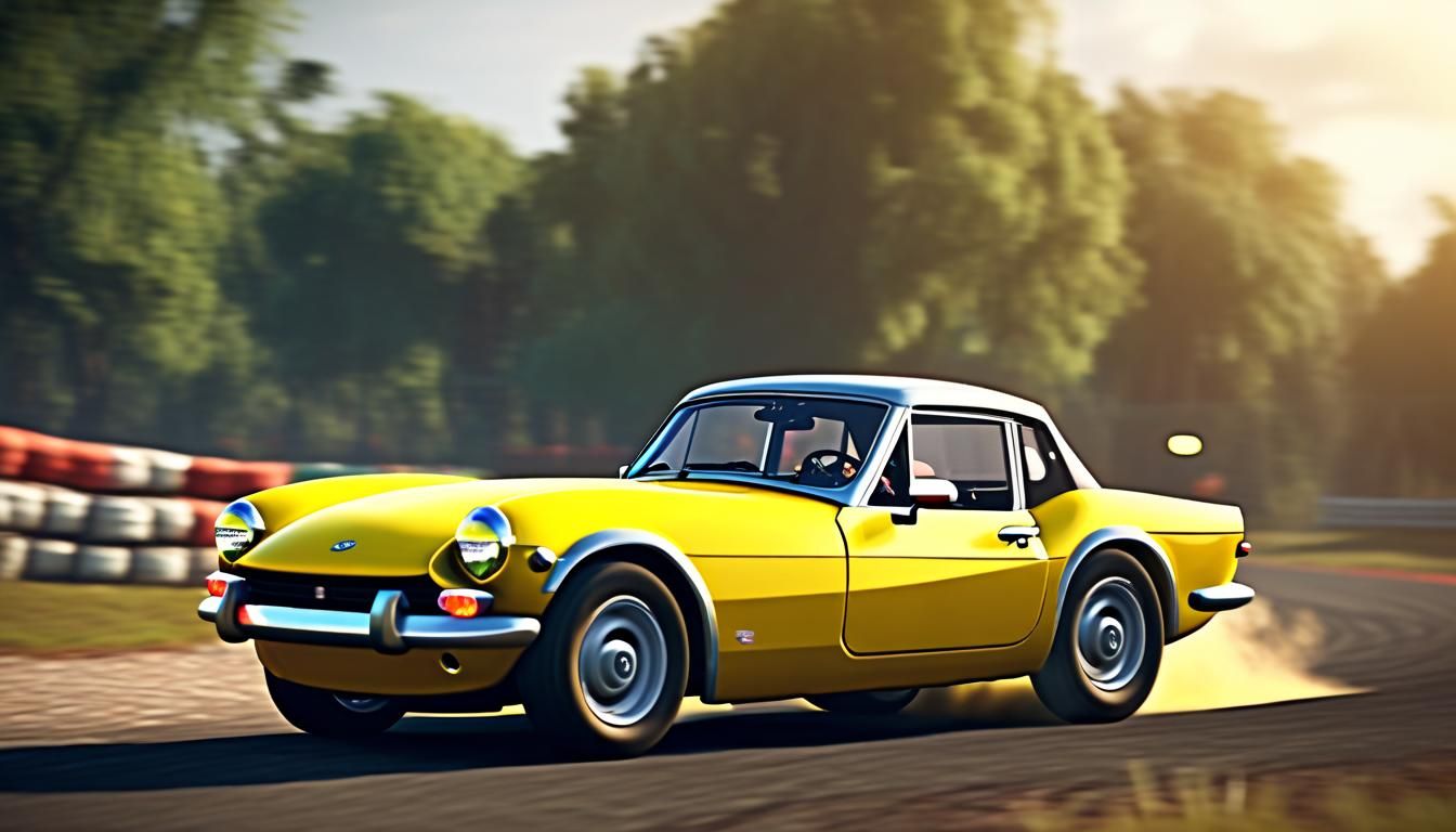 Triumph Spitfire Leads Rally Race in Unreal Engine