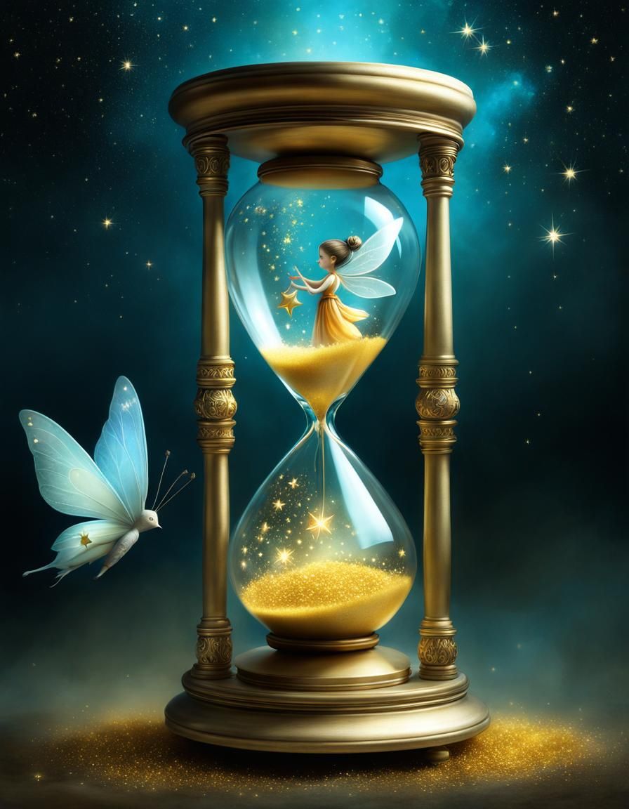 Hourglass stardust fairy tale