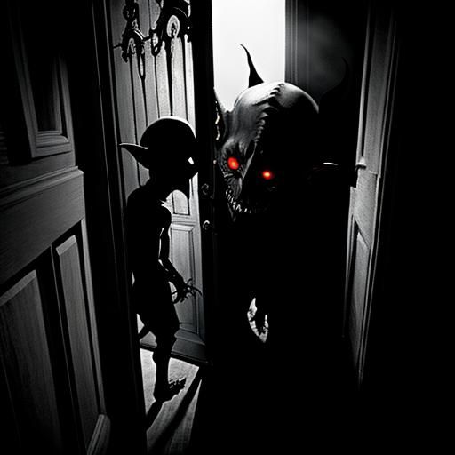 Terrifying Six-Eyed Demon Opens Bedroom Door