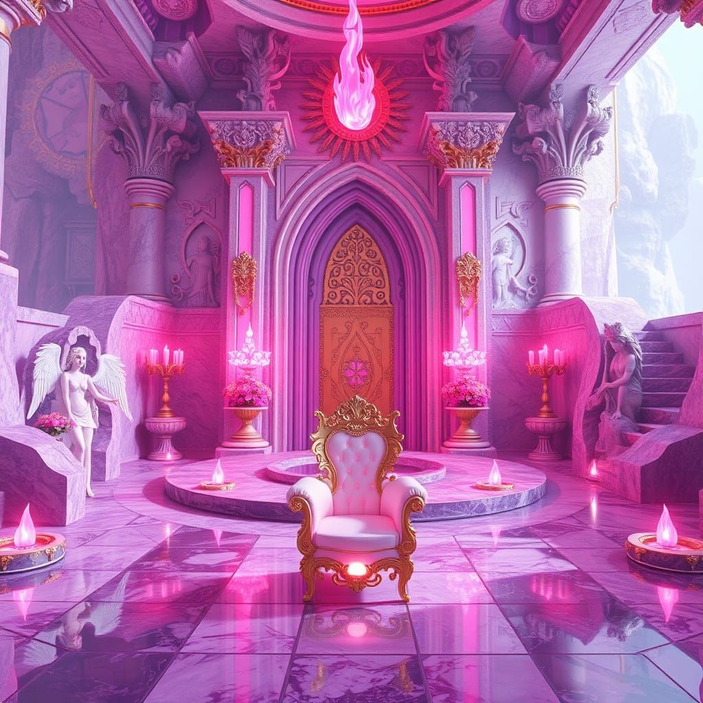 Lady Nada's Pink Flame Temple in 3D