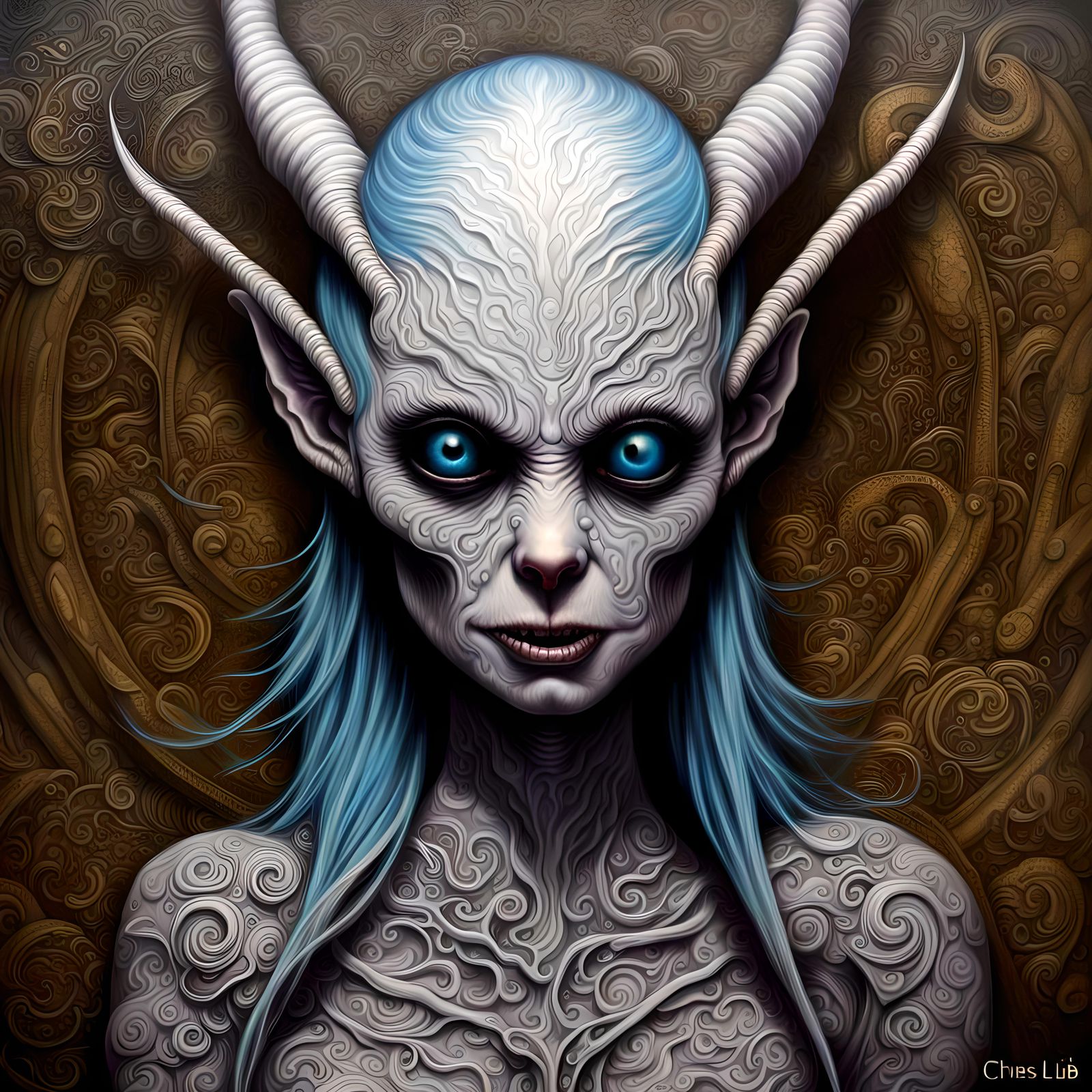 Banshee, Mag Mell, detailed matte, hyperdetailed, by Chris l...