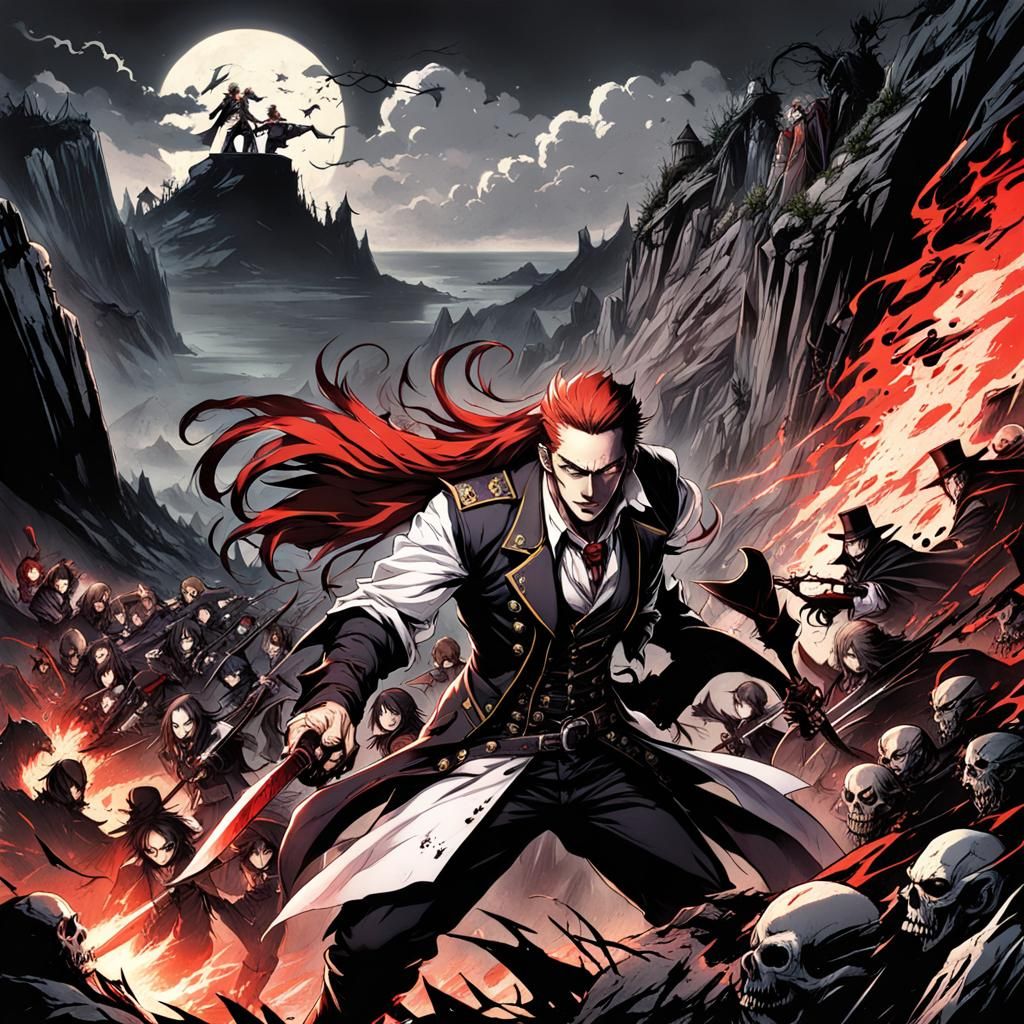 Van Helsing Versus Vampires: Anime Style Battle