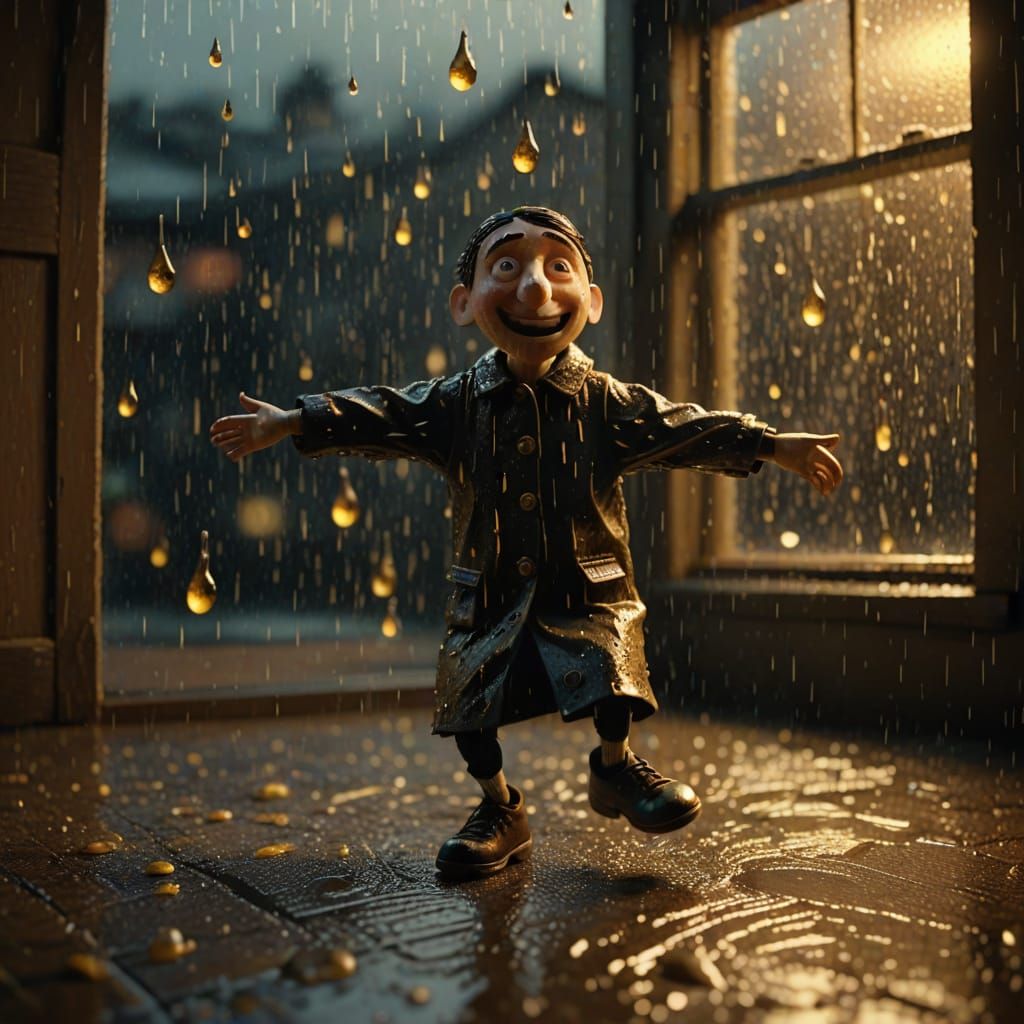 Dancing in the Rainy Night, Aardman Style