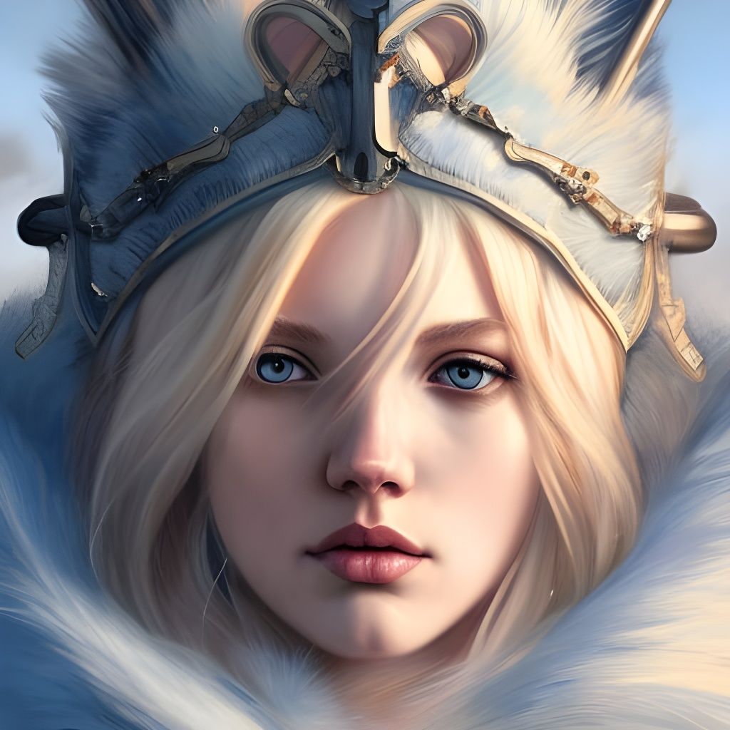 Nordic Princess Portrait in Hyperdetailed Digital Art