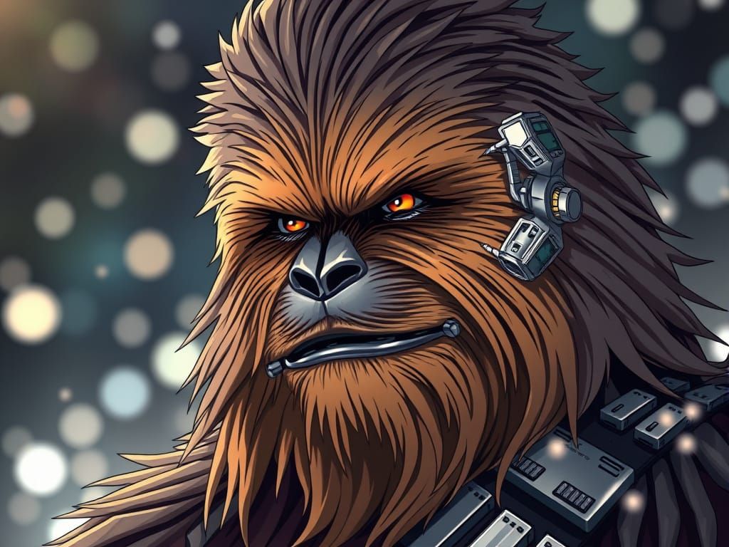 Anime Cybernetic Wookiee