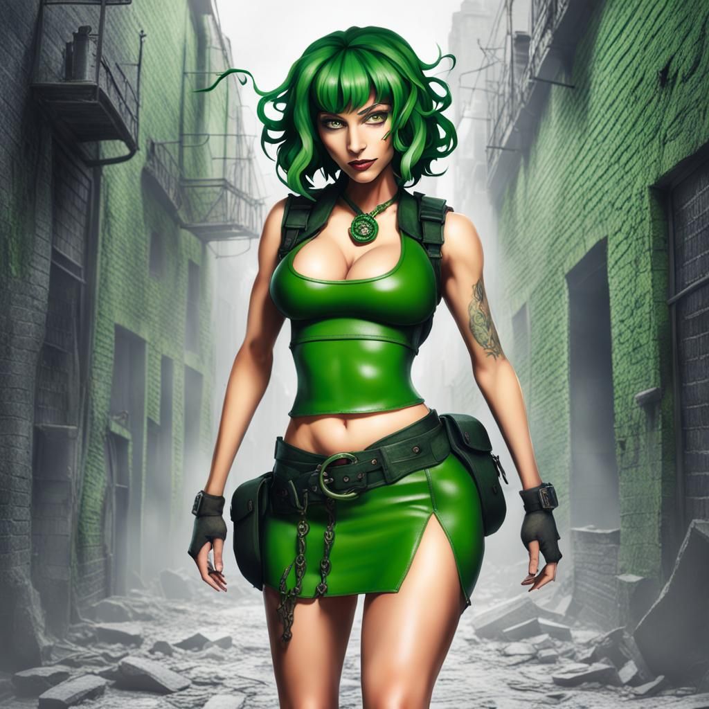 Alluring Medusa Lamia Portrait in a Dungeon