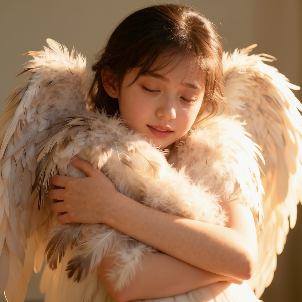 Angel Hugs Breathlessly: My Guardian Angel's Presence