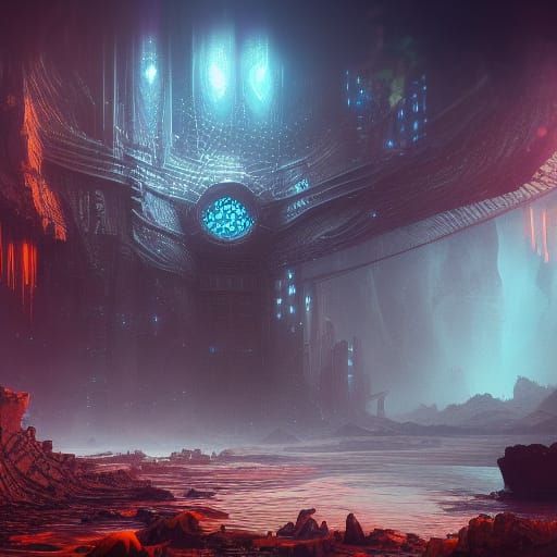 Shattered Nanotech Obsidian in Punk Style