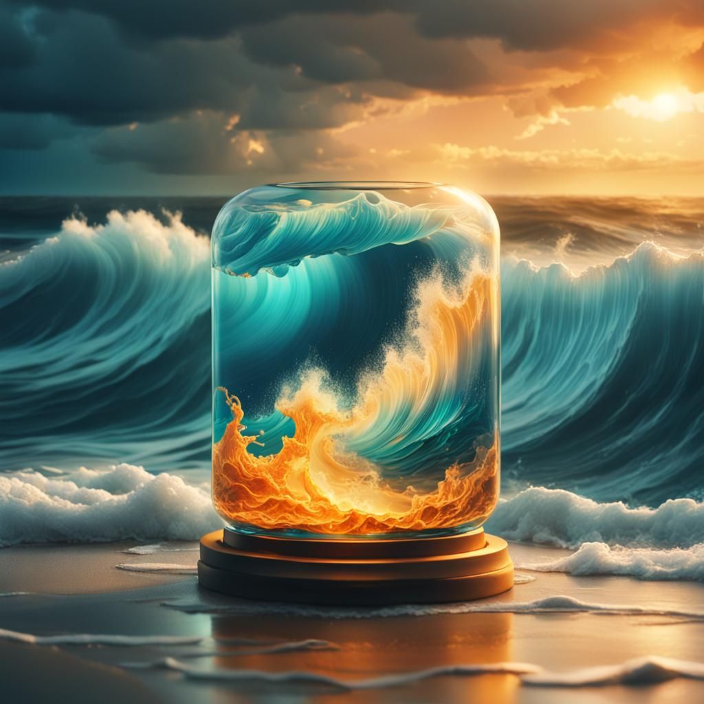 Storm Trapped: Breathtaking Concept Art in Glass