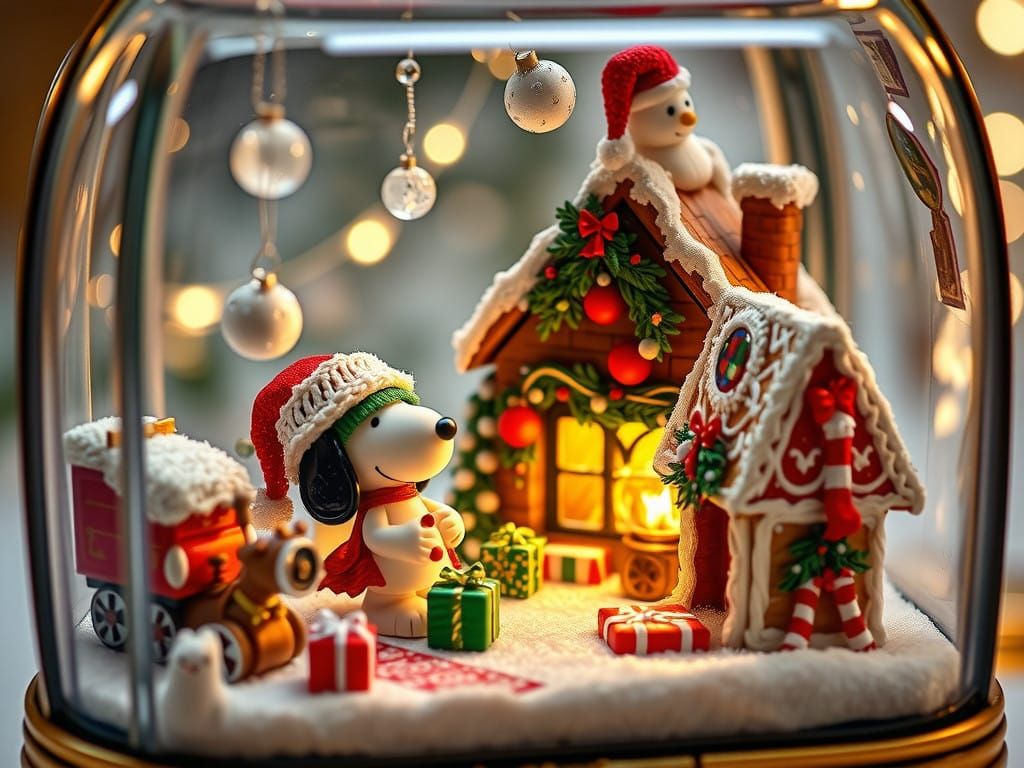 Victorian-Era Christmas Wonderland in Miniature