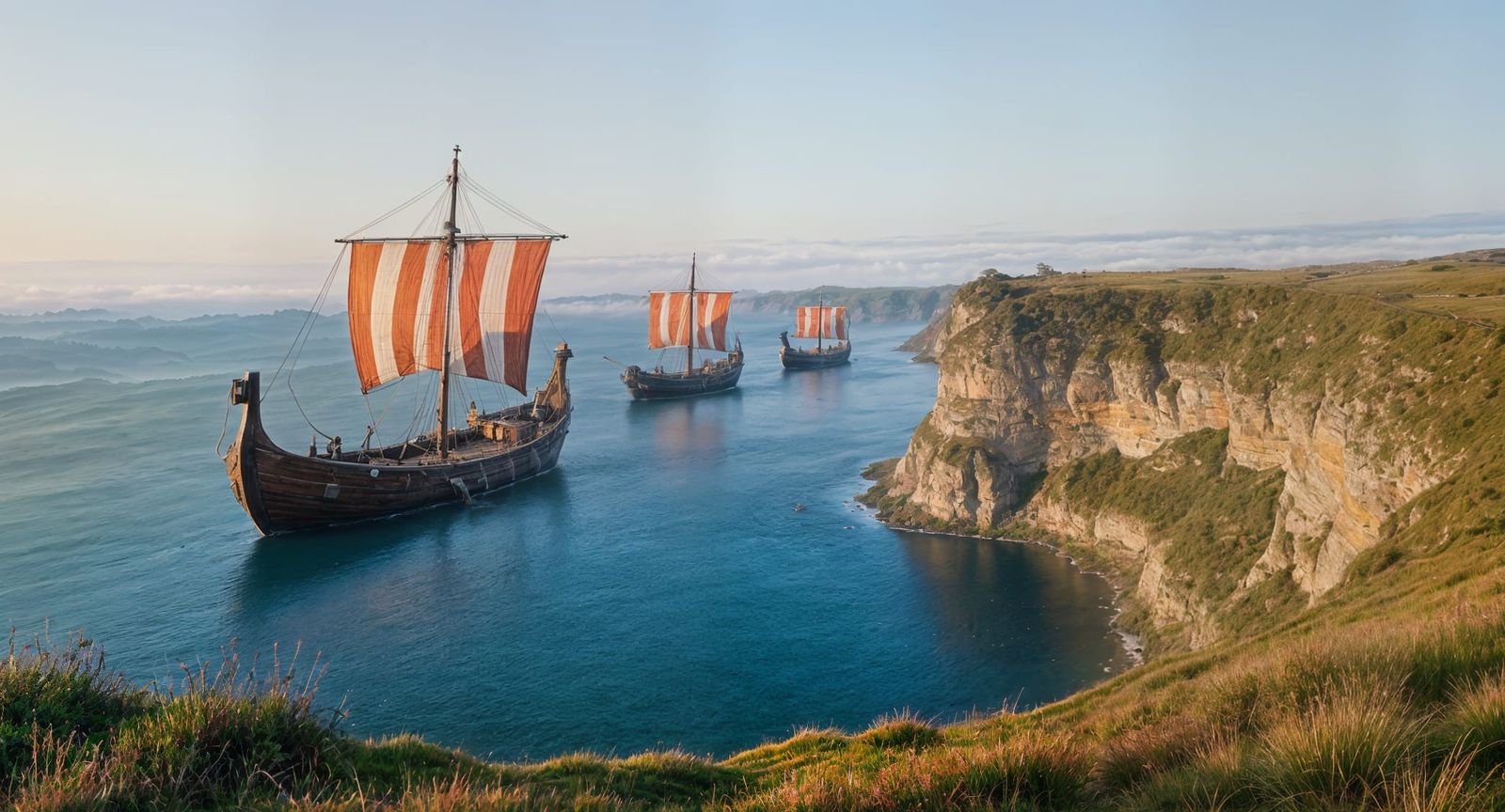 Misty Moors Forest Landscape in Thomas Kinkade Style