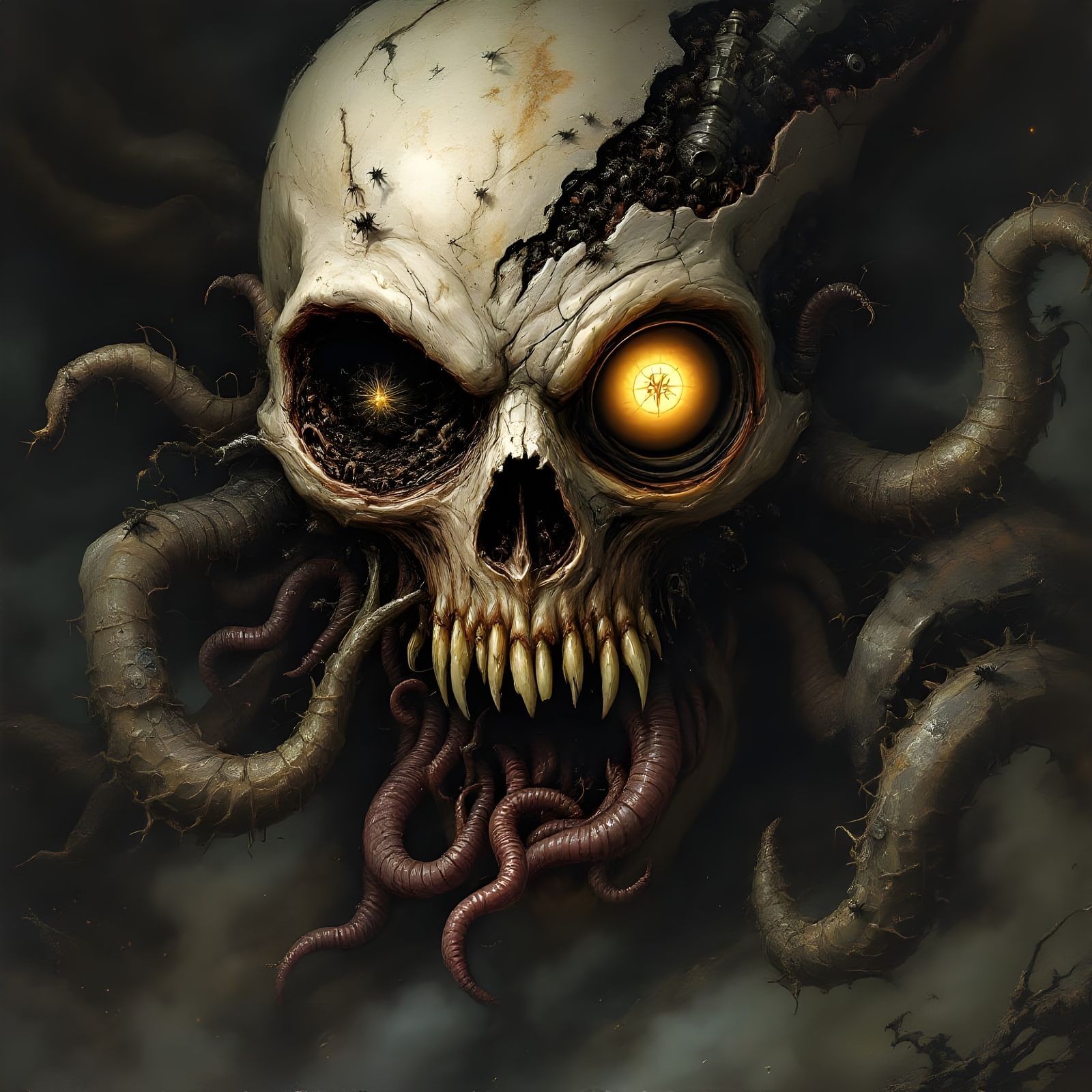 Eldritch Abomination: Grotesque Close-Up in Cosmic Horror St...