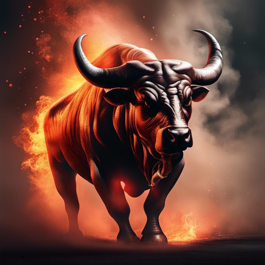 This Bull is on fire