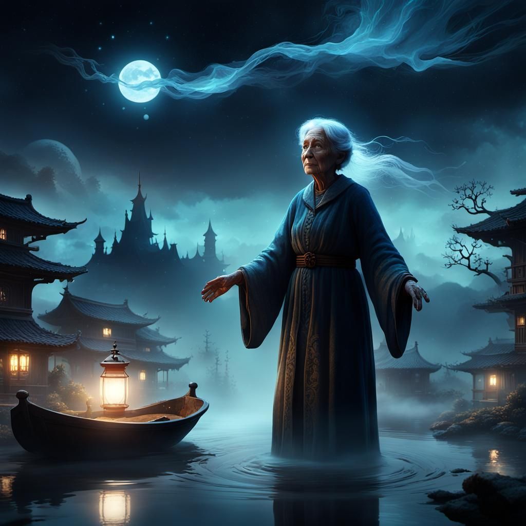 Ethereal Old Woman Brings Sickness