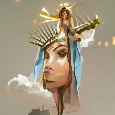 Vibrant Argentinean Goddess Portrait