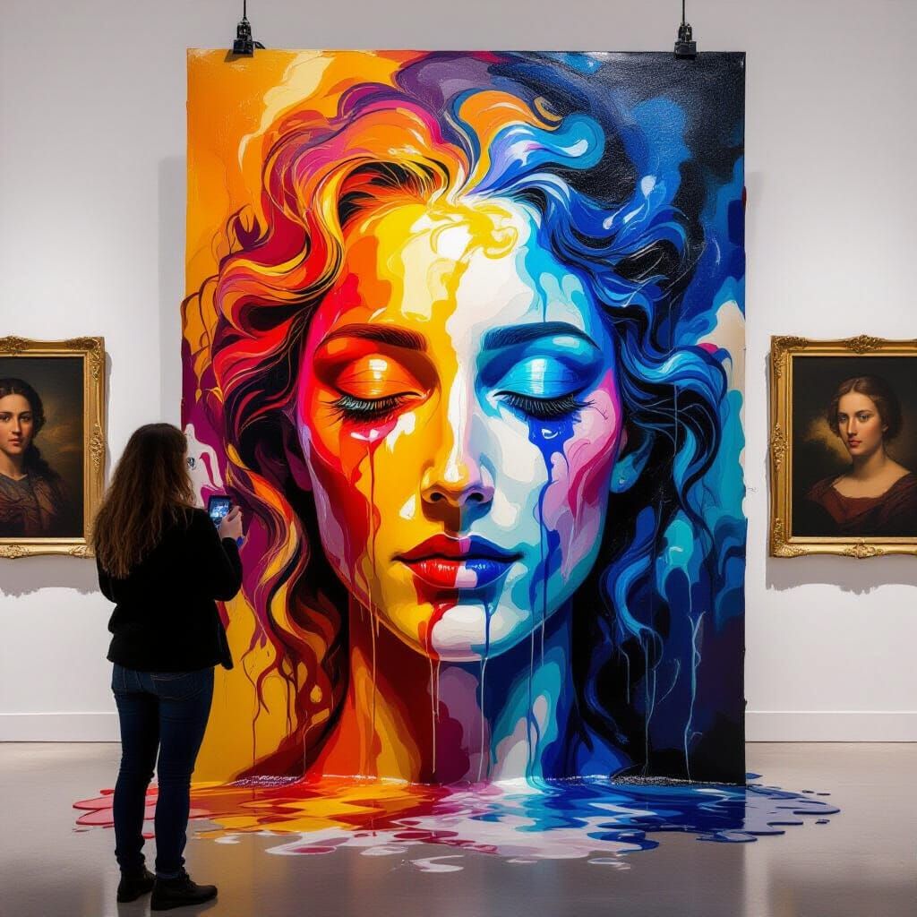 Melting Portraits: Thermodynamic Expressionist Art