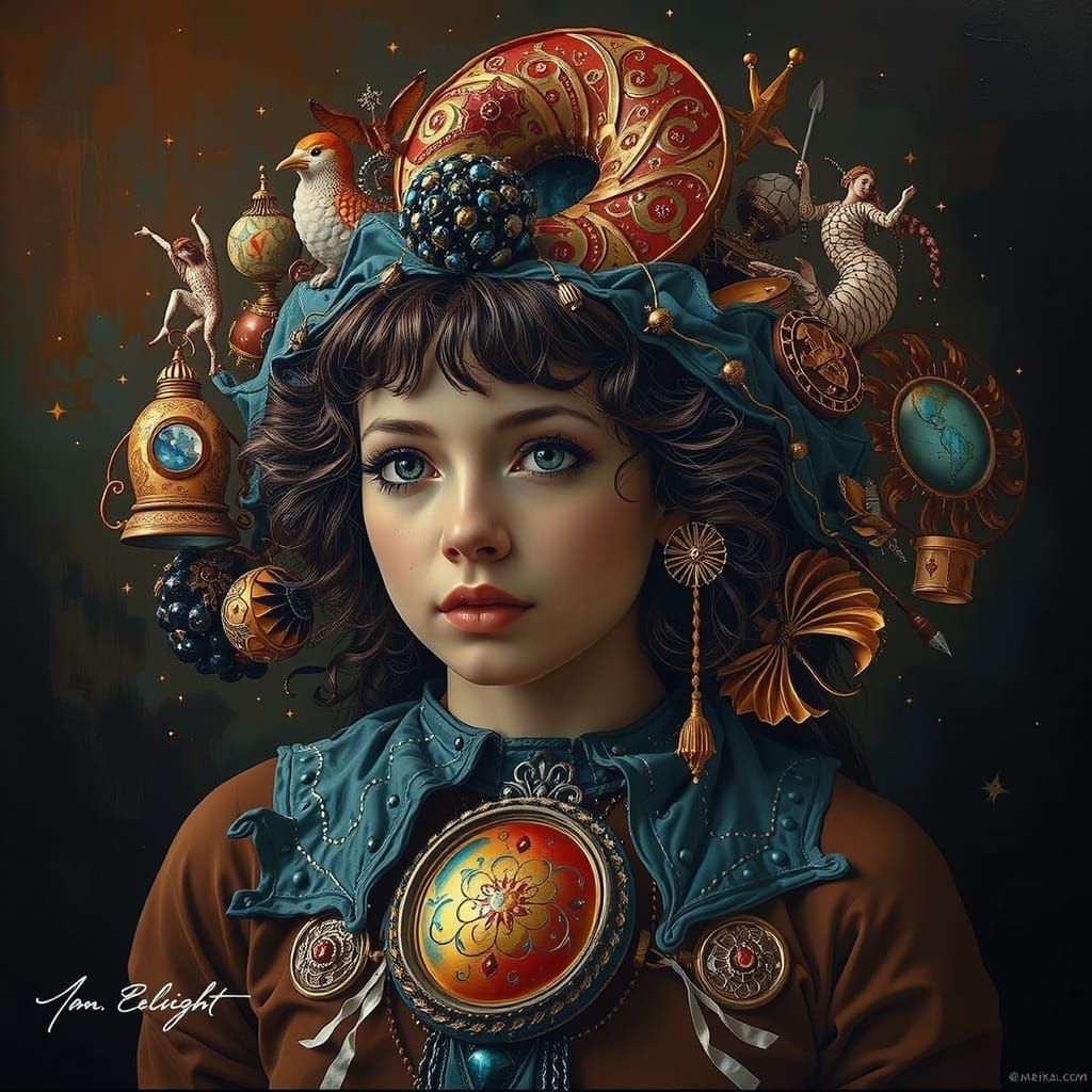 Masterpiece Painting of Beauty and Truth